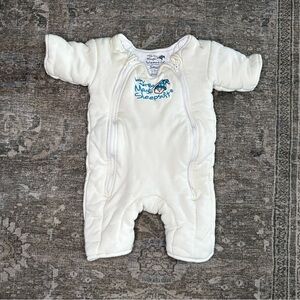 Baby Merlin's Magic Sleepsuit Small 3-6 Months Cream Wearable Blanket